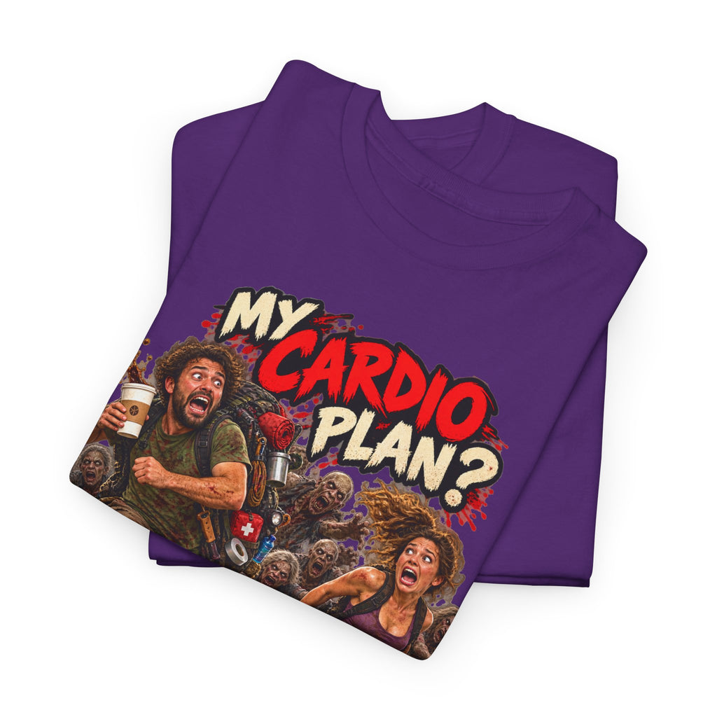 My Cardio Plan Running From Zombies Halloween T-Shirt