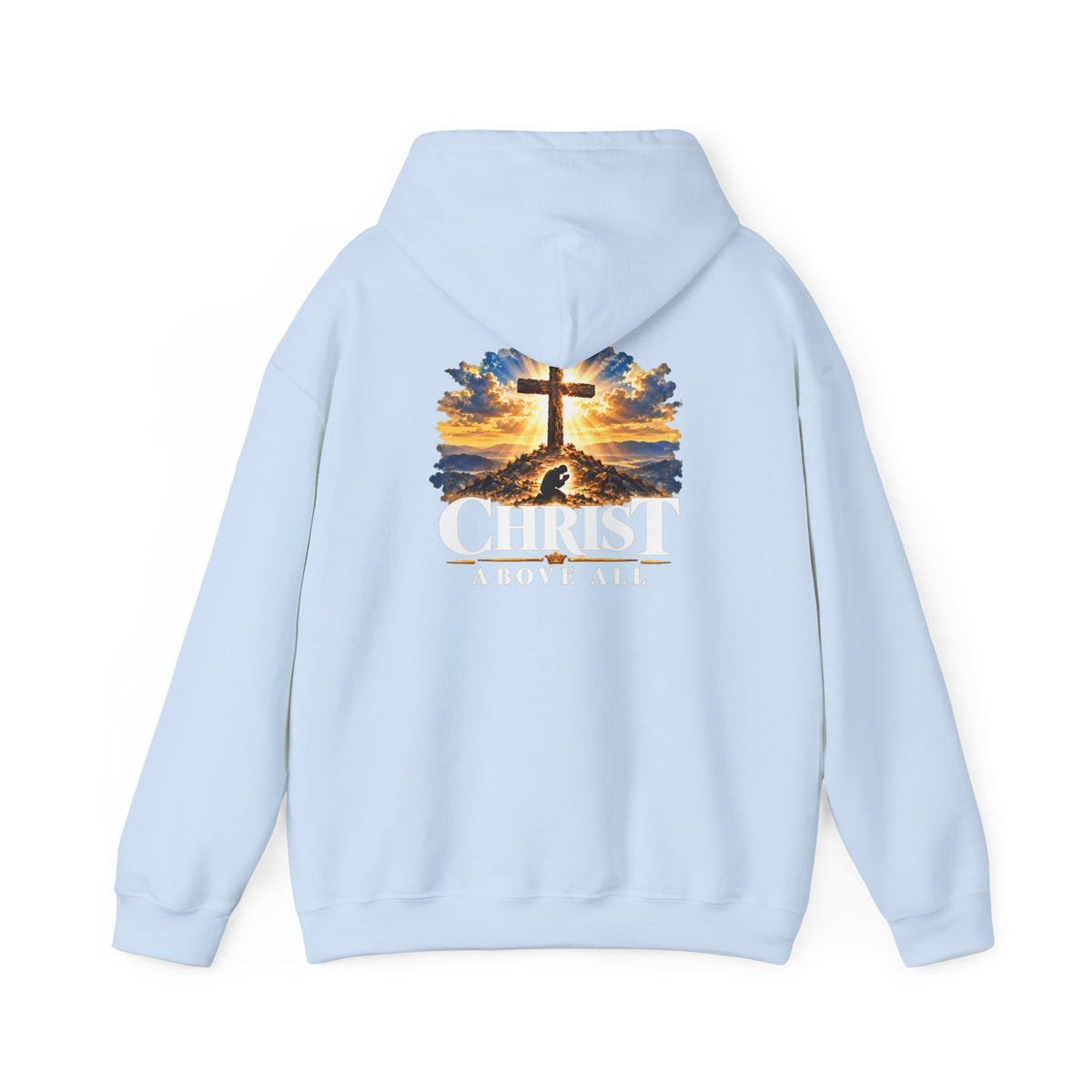 Christian Cross Sunset Faith Hoodie