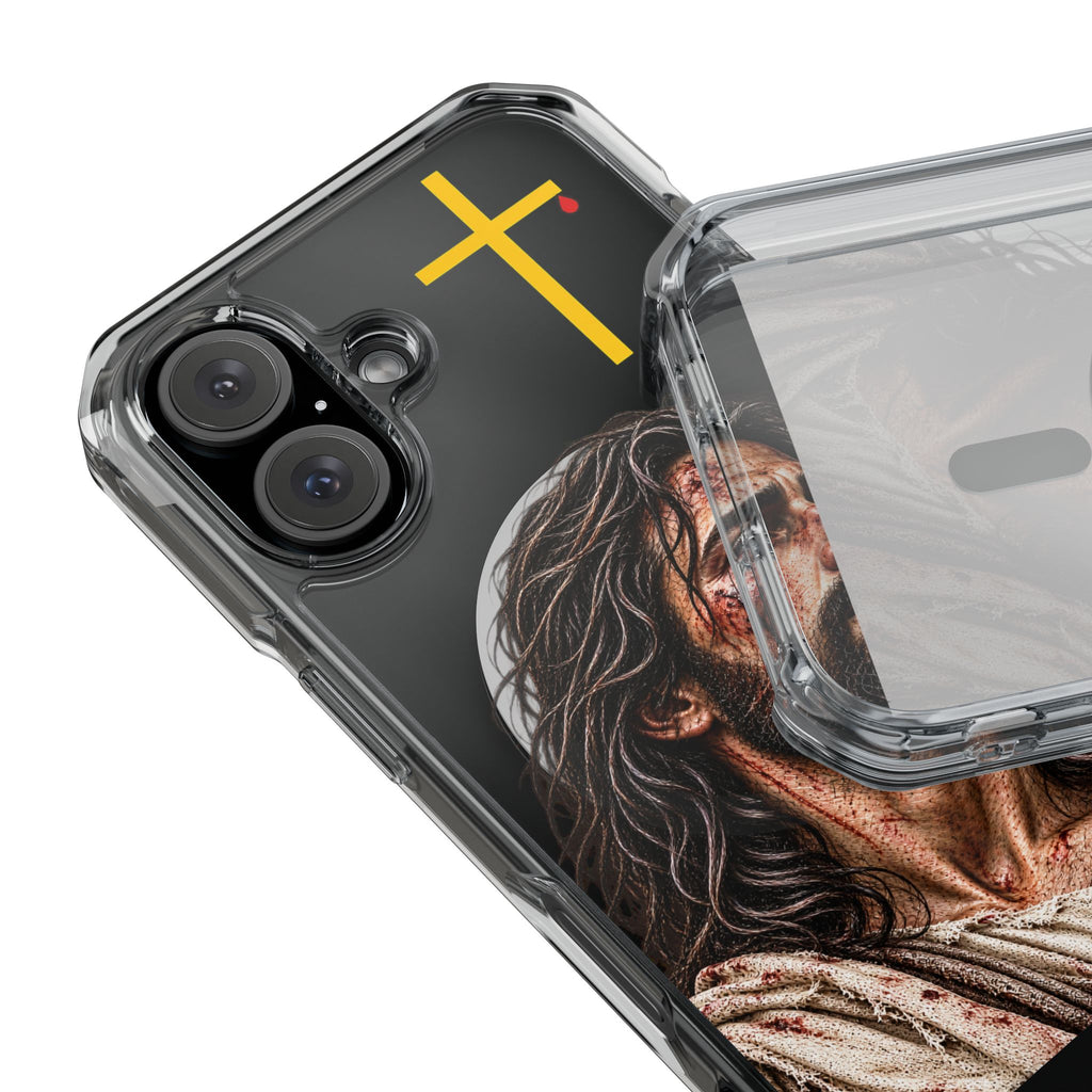 Jesus Cross Magnetic Clear Phone Case