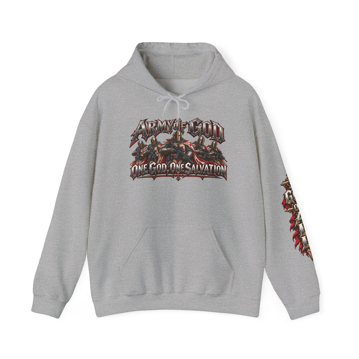 Army of God graphic hoodie | One God One Salvation design