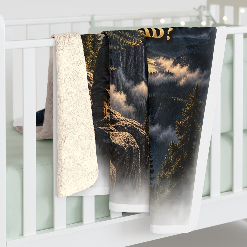 Psalm 27:1 Sherpa Fleece Blanket – Christian Scripture Throw