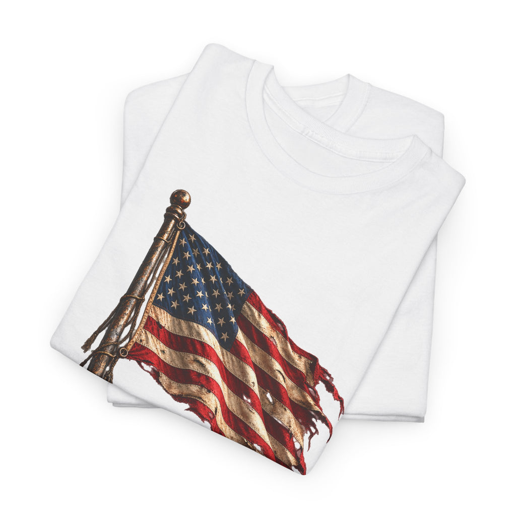 Still Standing American Flag T-Shirt