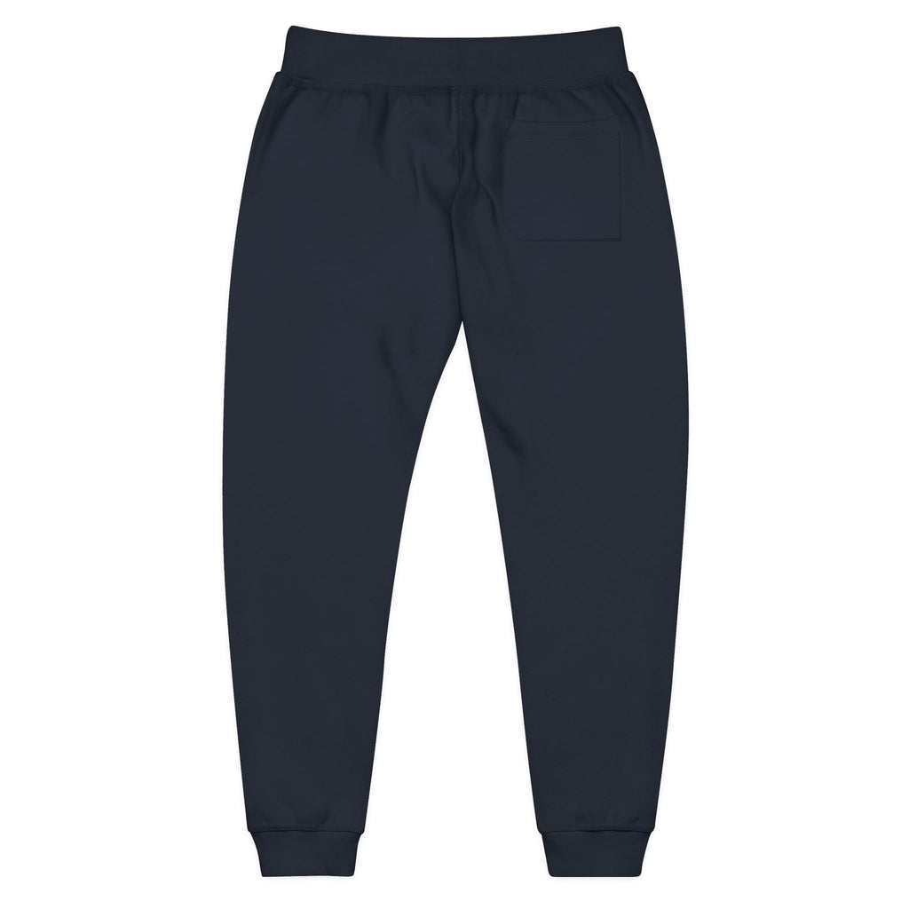 Embroidered Olive Fleece Sweatpants — Floral Patch Comfort Joggers