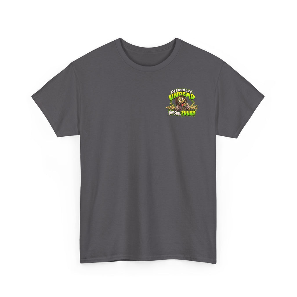 Unisex “I Like to Order Some Brains and Make It a Combo” Zombie Fast Food Graphic Tee