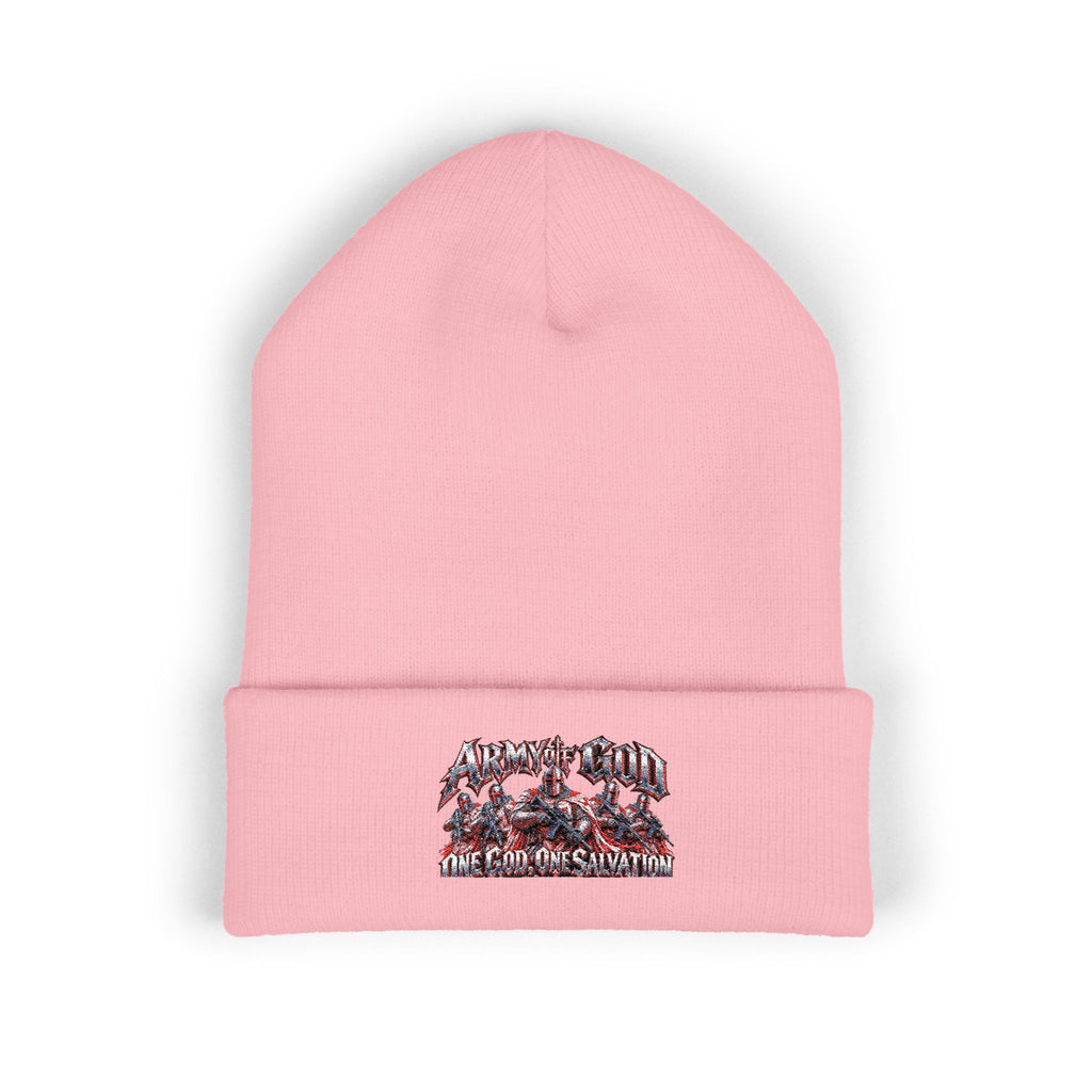 Embroidered 'Let God Guide The Country' Cuffed Beanie