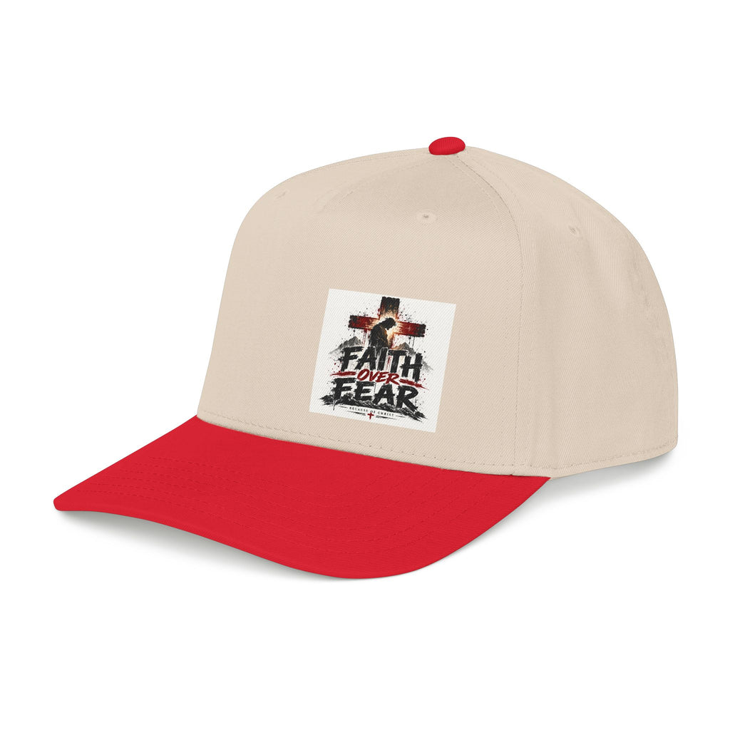Faith Over Fear Baseball Cap — Christian Cross Inspirational Hat