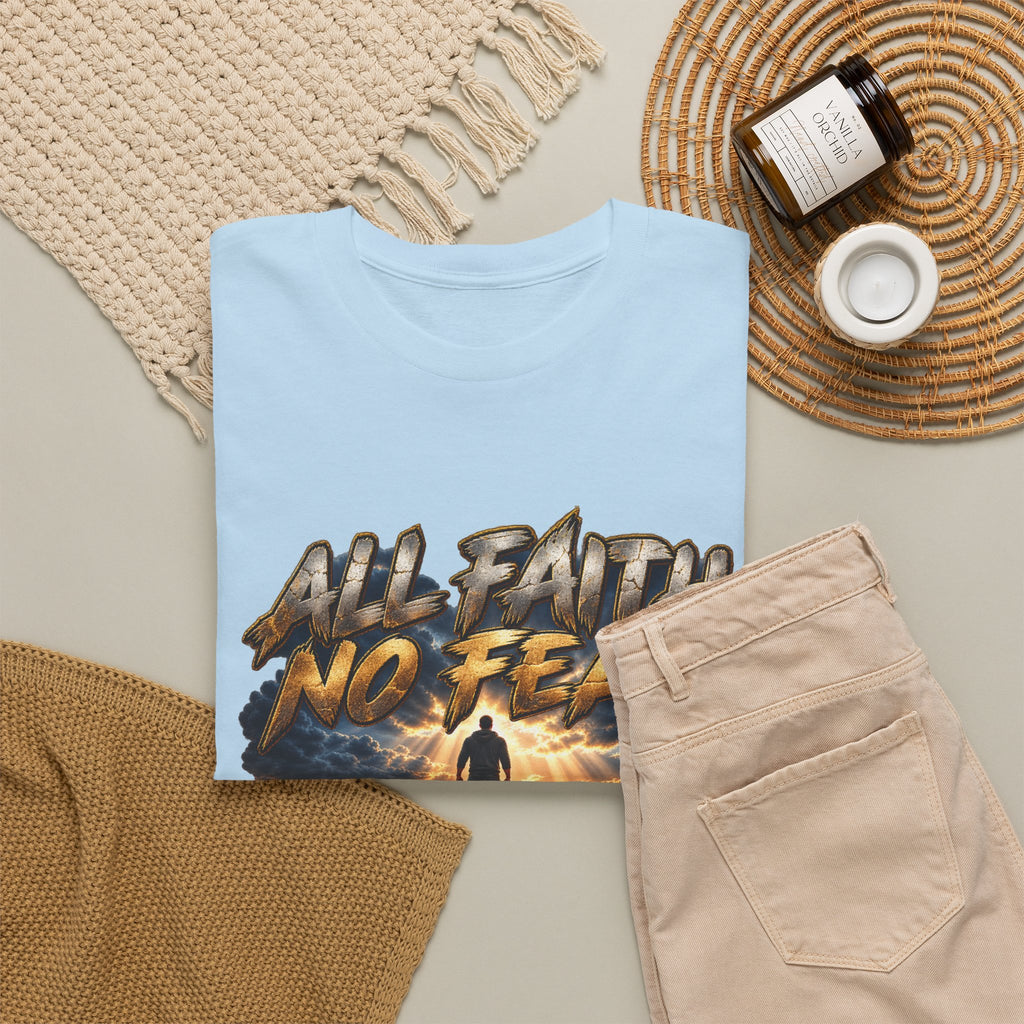 Faith No Fear Inspirational Graphic T-Shirt
