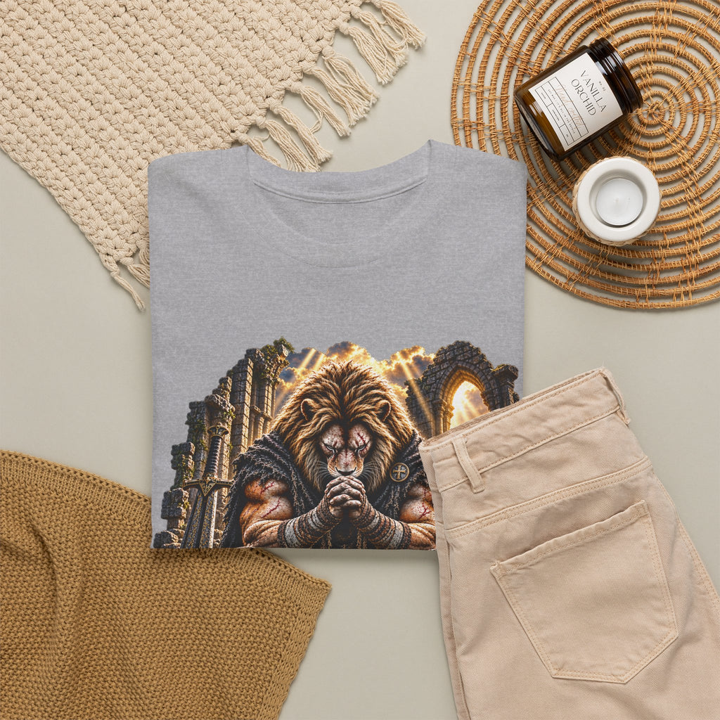 Father Protect Me — Praying Lion Cathedral T-Shirt