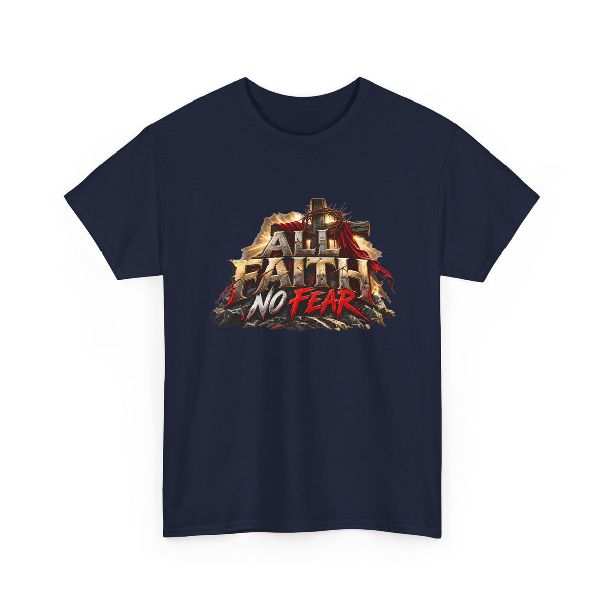 Faith No Fear Christian Graphic T-Shirt