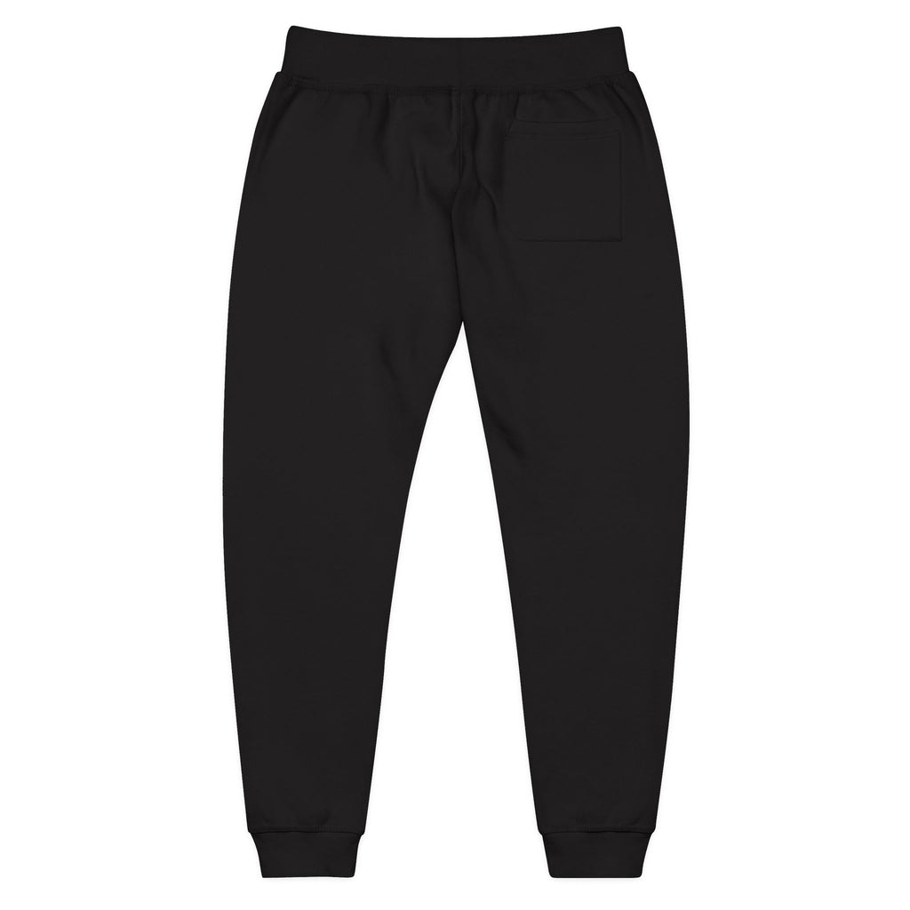 Embroidered Olive Fleece Sweatpants — Floral Patch Comfort Joggers