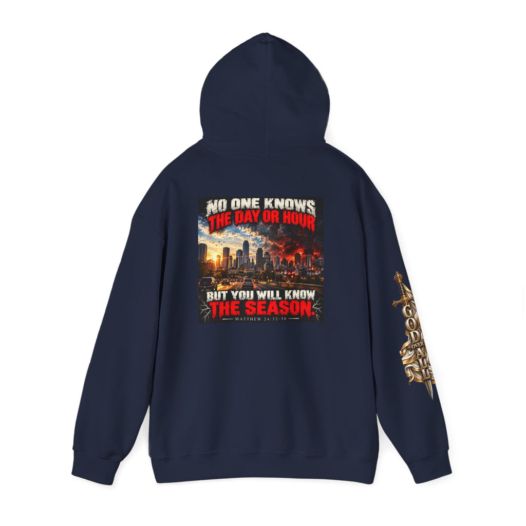 Apocalyptic Hoodie - "One God, One Salvation" Graphic Pullover