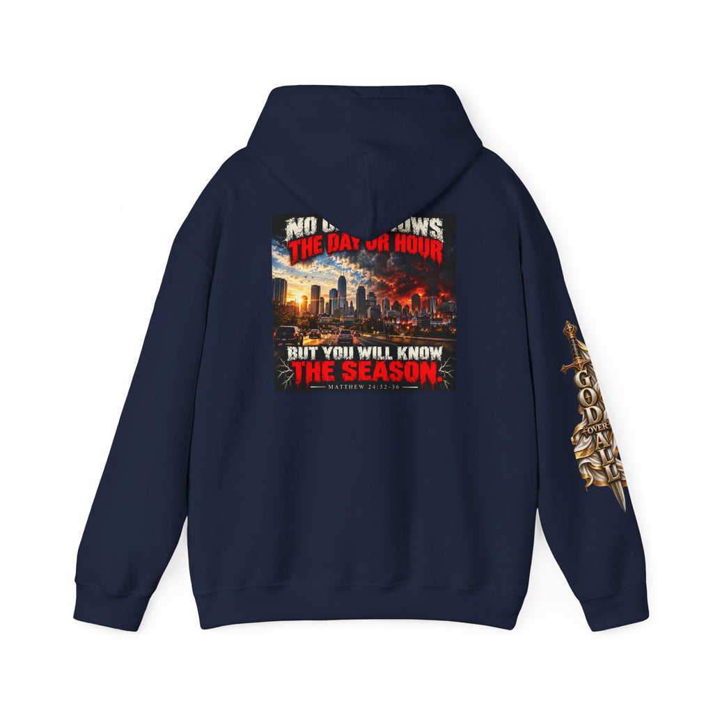 Apocalyptic Hoodie - "One God, One Salvation" Graphic Pullover