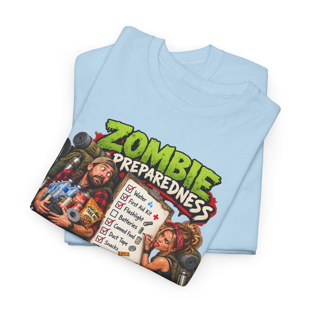 Zombie Preparedness Tee – Survival Humor Shirt
