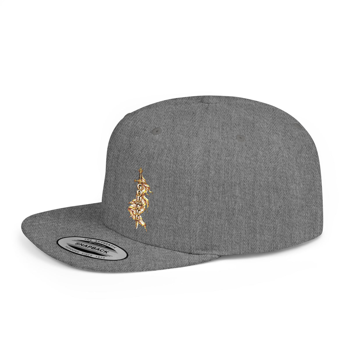 Gold Floral Snapback Hat