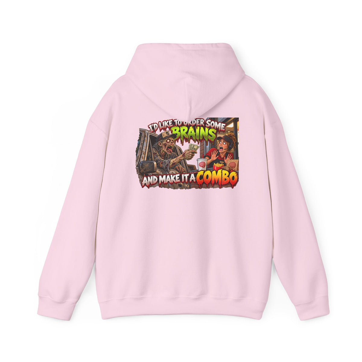 Brains Combo Meal — Officially Undead Zombie Hoodie