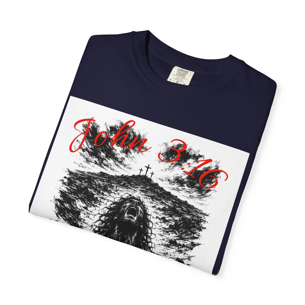 Grim Sea Creature T-shirt | Dark Gothic Illustration, Red Script Logo