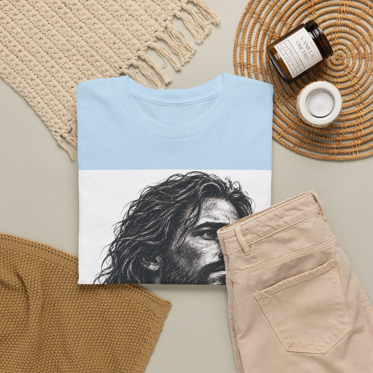 Jesus Portrait T-Shirt – Christian Faith Shirt