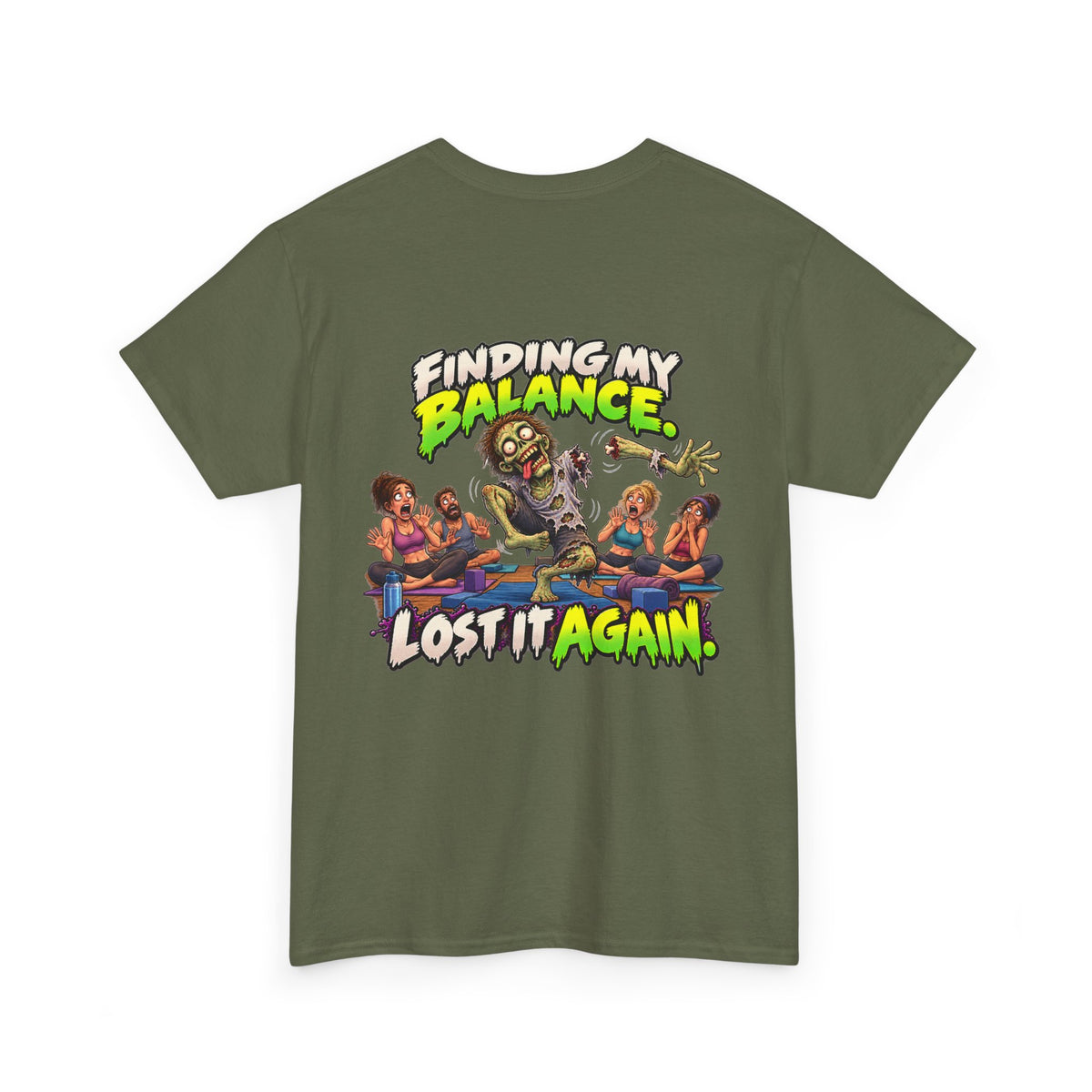 Finding My Balance — Lost It Again Zombie T-Shirt