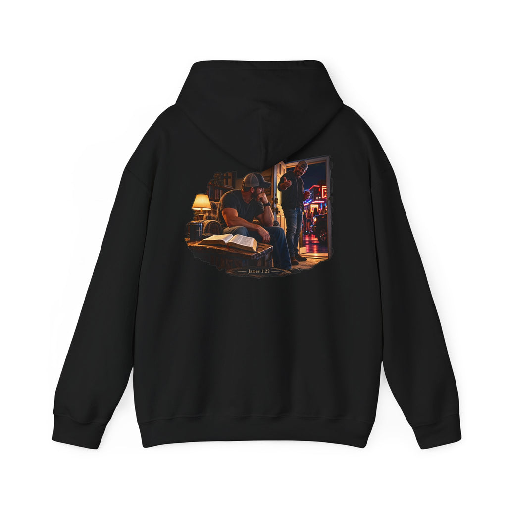 Faith at the Crossroads Christian Graphic Hoodie