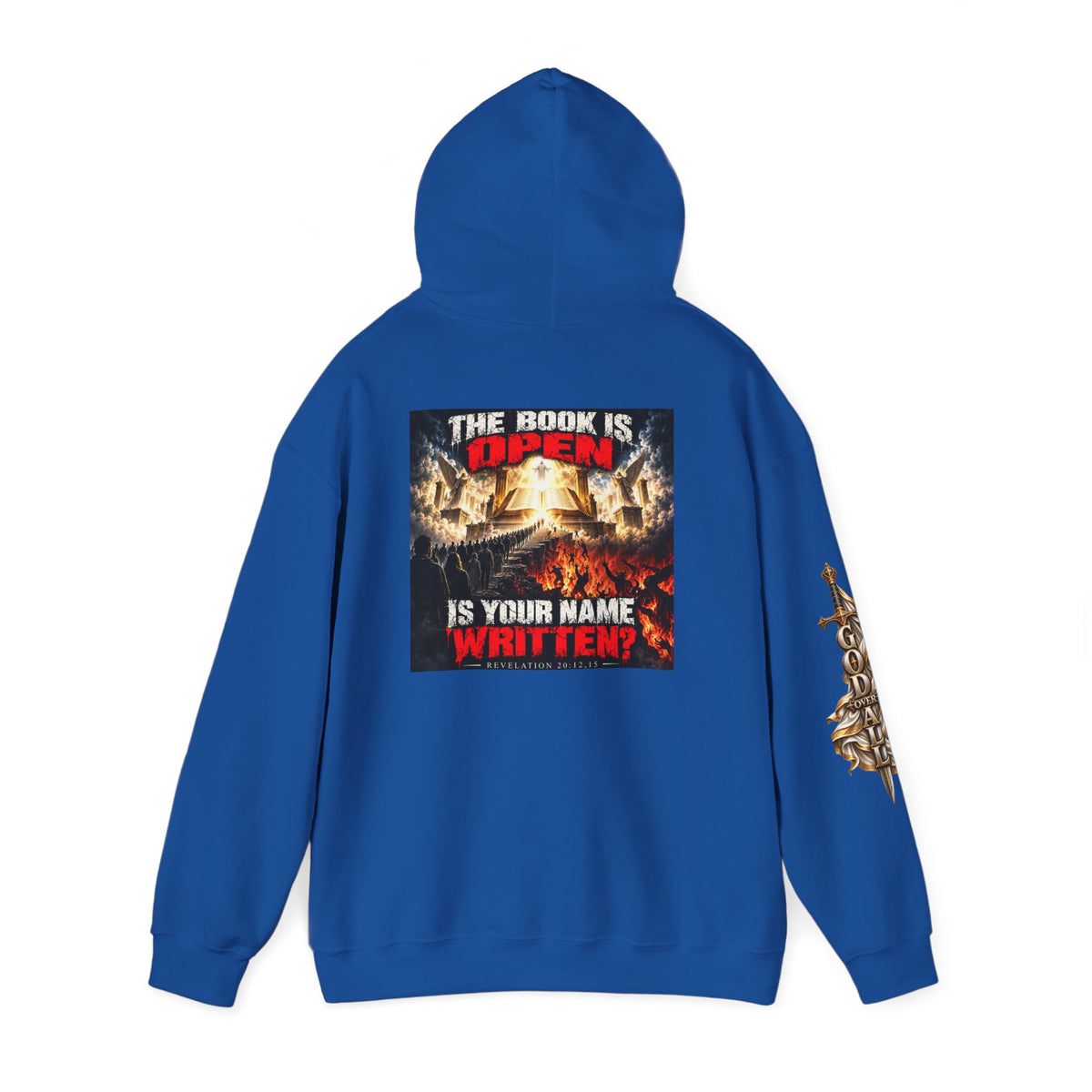 Christian Metal Hoodie - "One God, One Salvation" Graphic Pullover