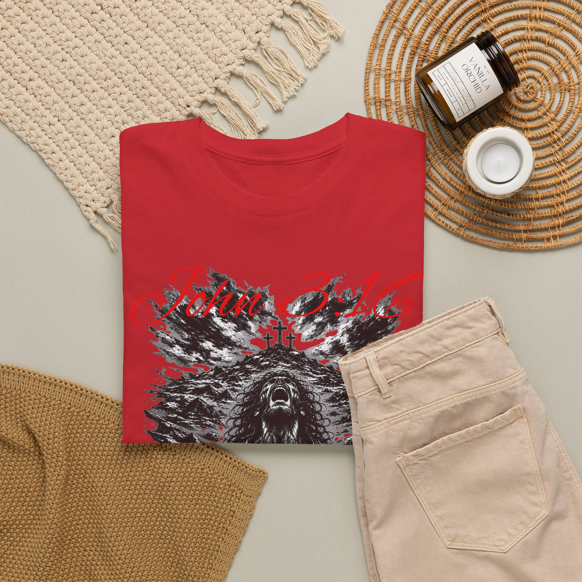John 3:16 Jesus Christian Graphic T-Shirt