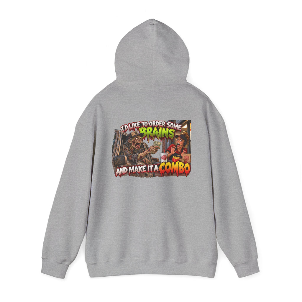 Brains Combo Meal — Officially Undead Zombie Hoodie