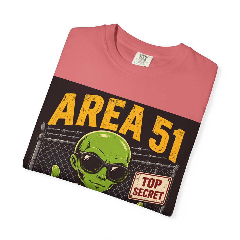 Area 51 Employee of the Month T-Shirt | Alien Thumbs Up Top Secret Design