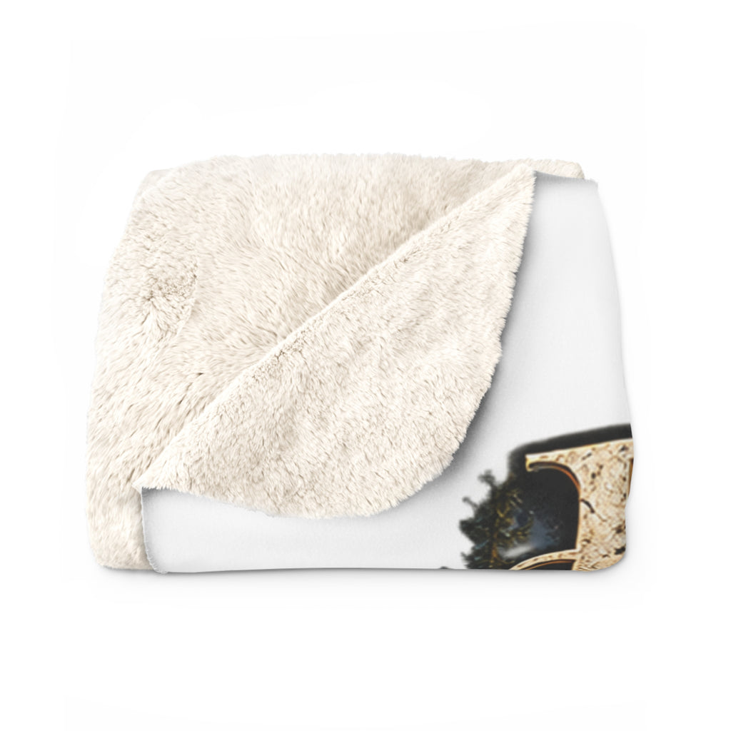 Psalm 23:1-4 Sherpa Fleece Blanket – Christian Scripture Gift