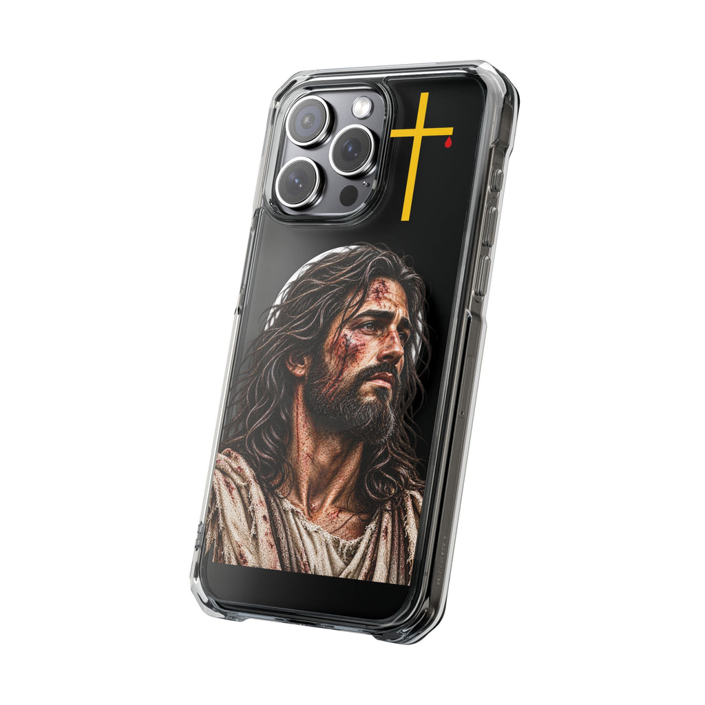 Jesus Cross Magnetic Clear Phone Case