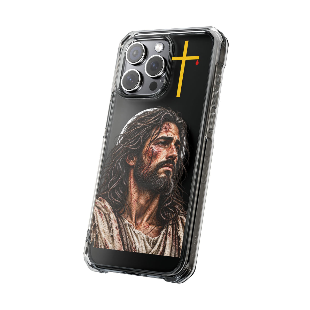Jesus Cross Magnetic Clear Phone Case
