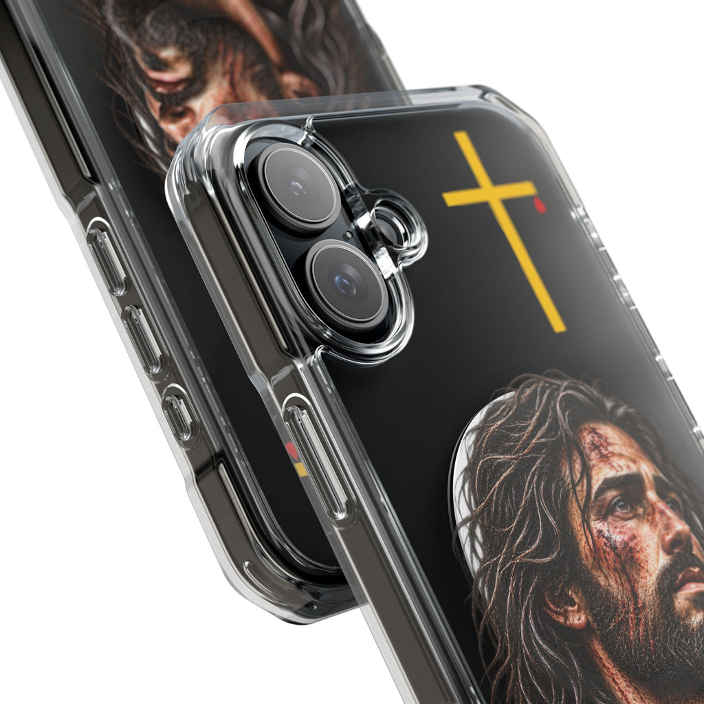 Jesus Cross Magnetic Clear Phone Case