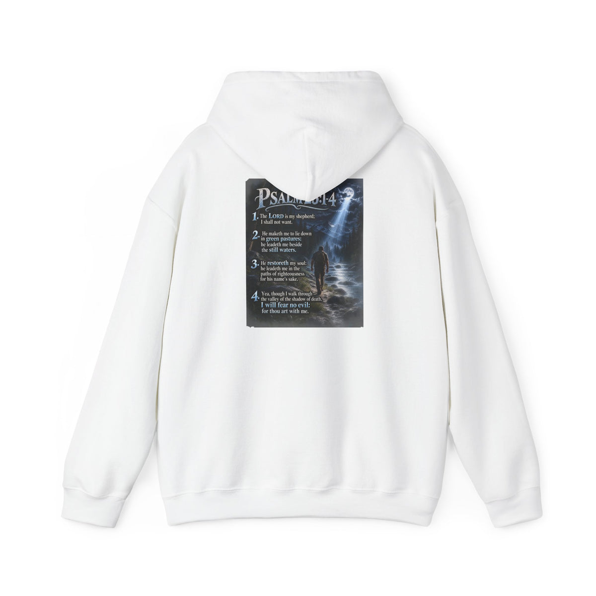 Psalm 23:1–4 Moonlit Scripture Hoodie