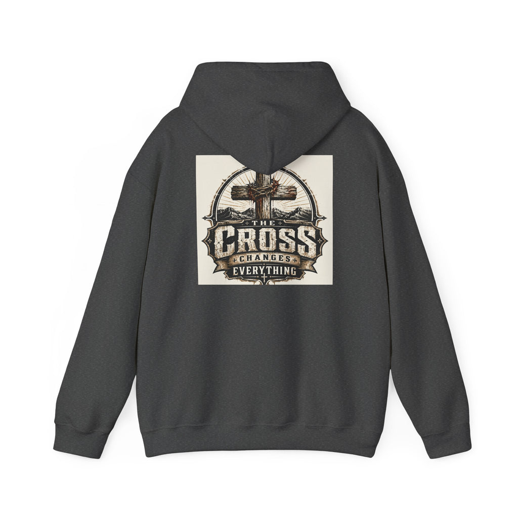 Christian In Progress Hoodie | Cross Changes Everything Christian Hoodie