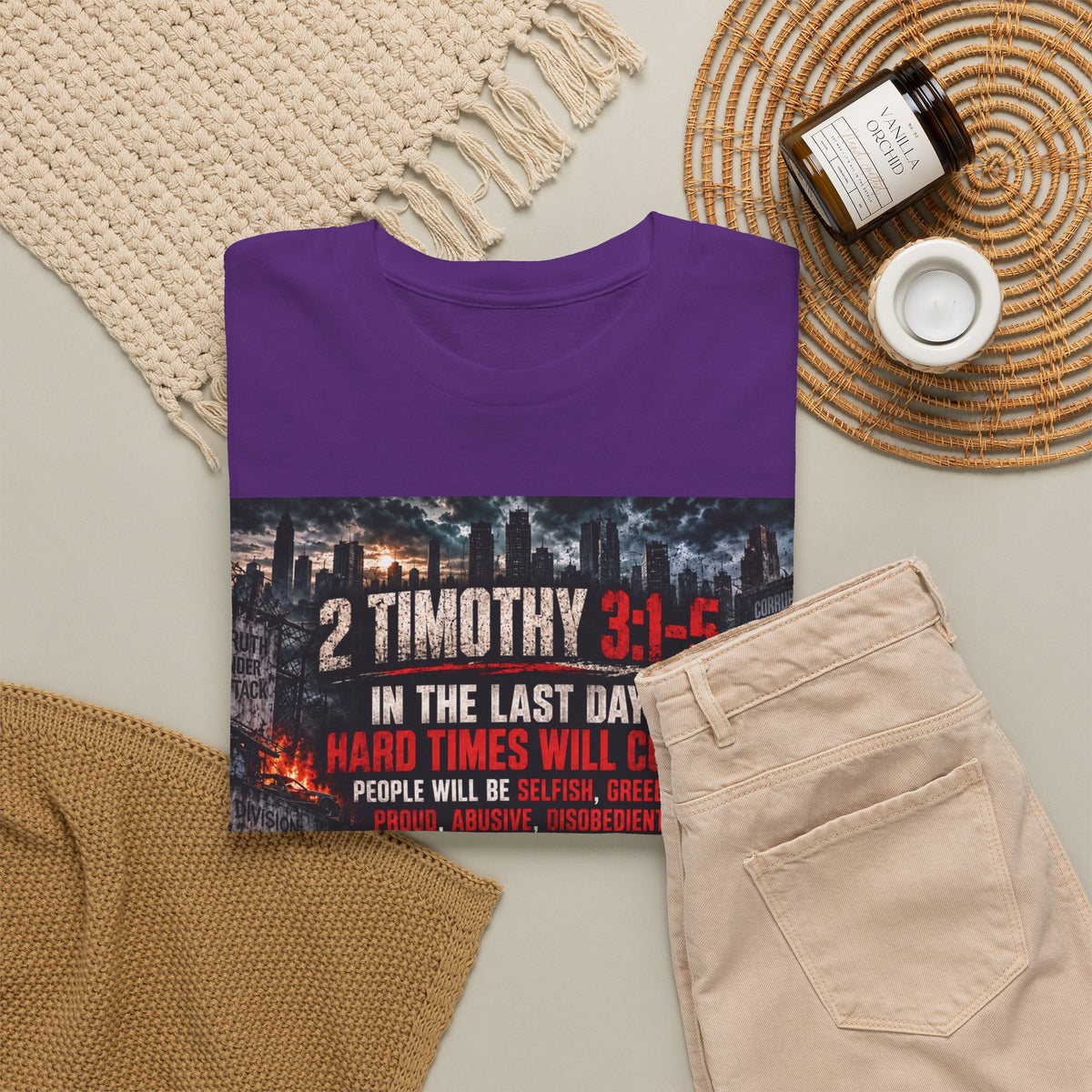 2 Timothy 3:1-5 Christian Faith T-Shirt