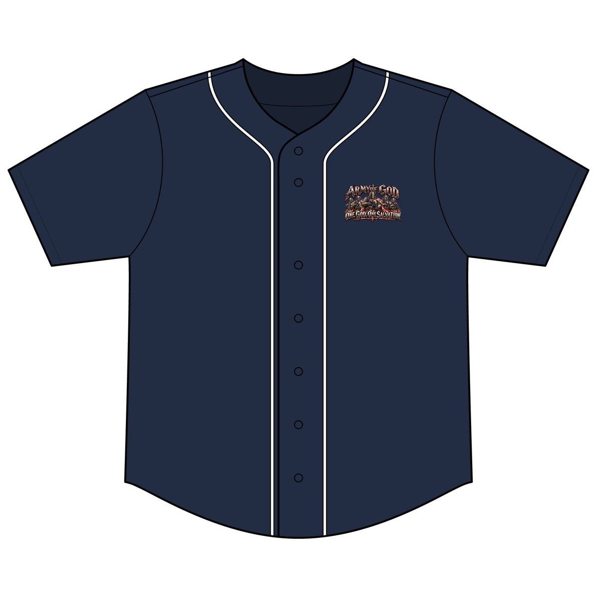 Army of God — Father Forgive Them Baseball Jersey