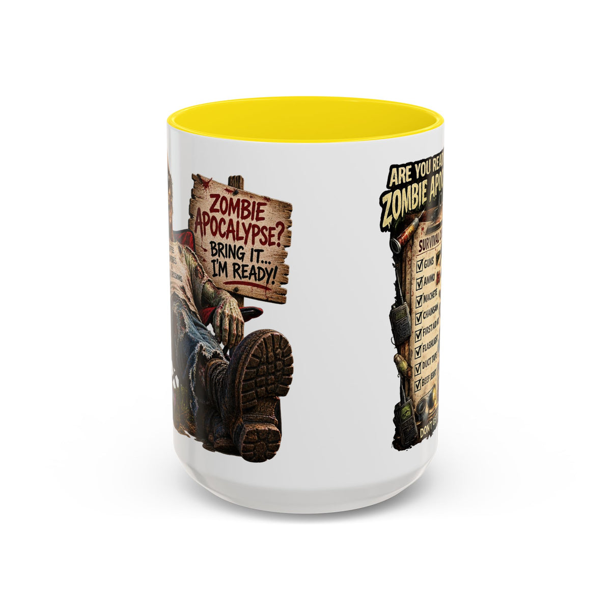 Zombie Apocalypse Survival Checklist Coffee Mug
