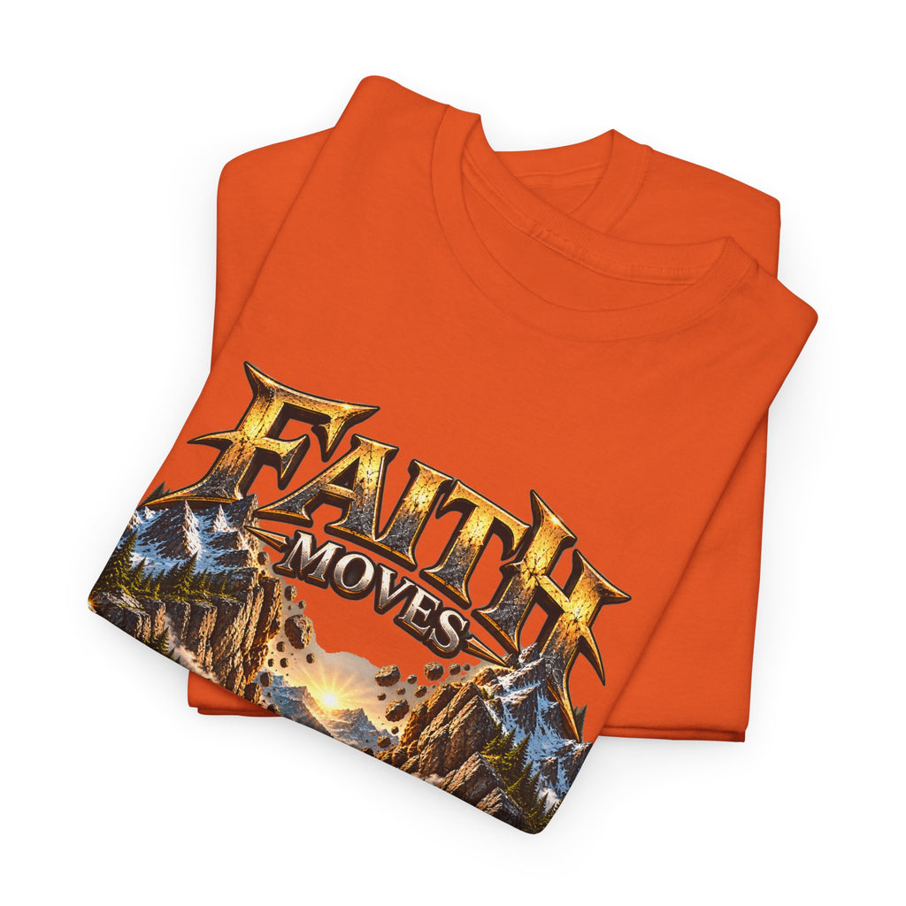 Faith Moves Mountains Inspirational Christian T-Shirt