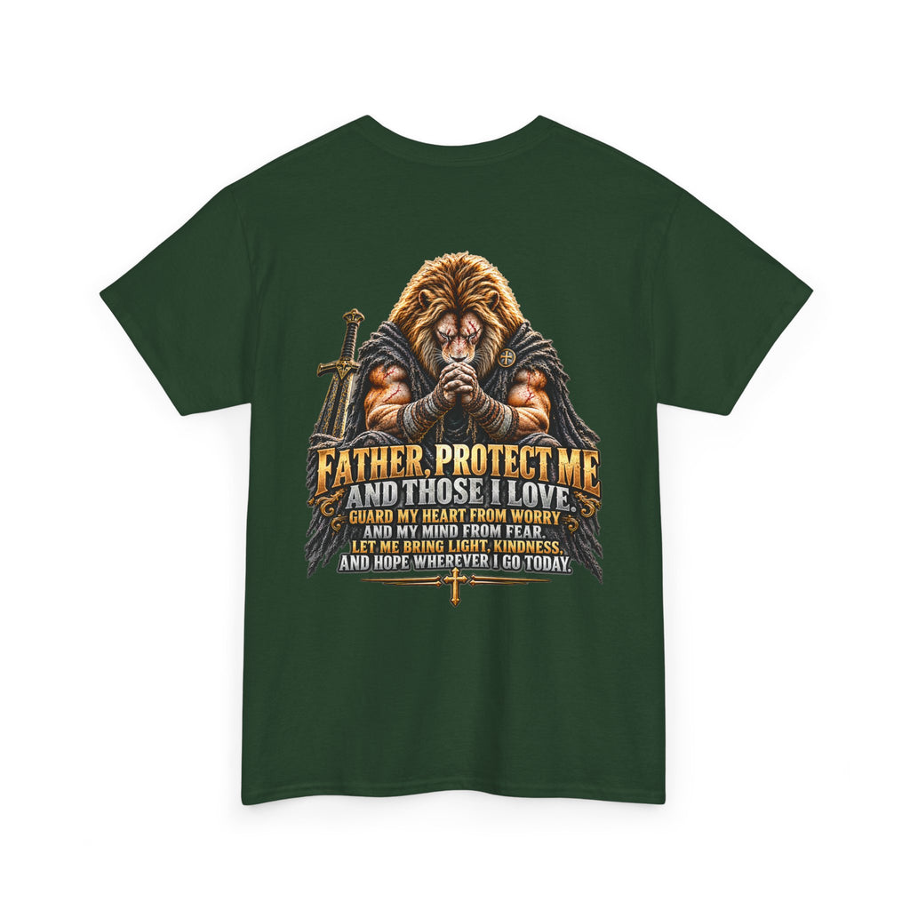 Father Protect Me Christian Lion Graphic Tee
