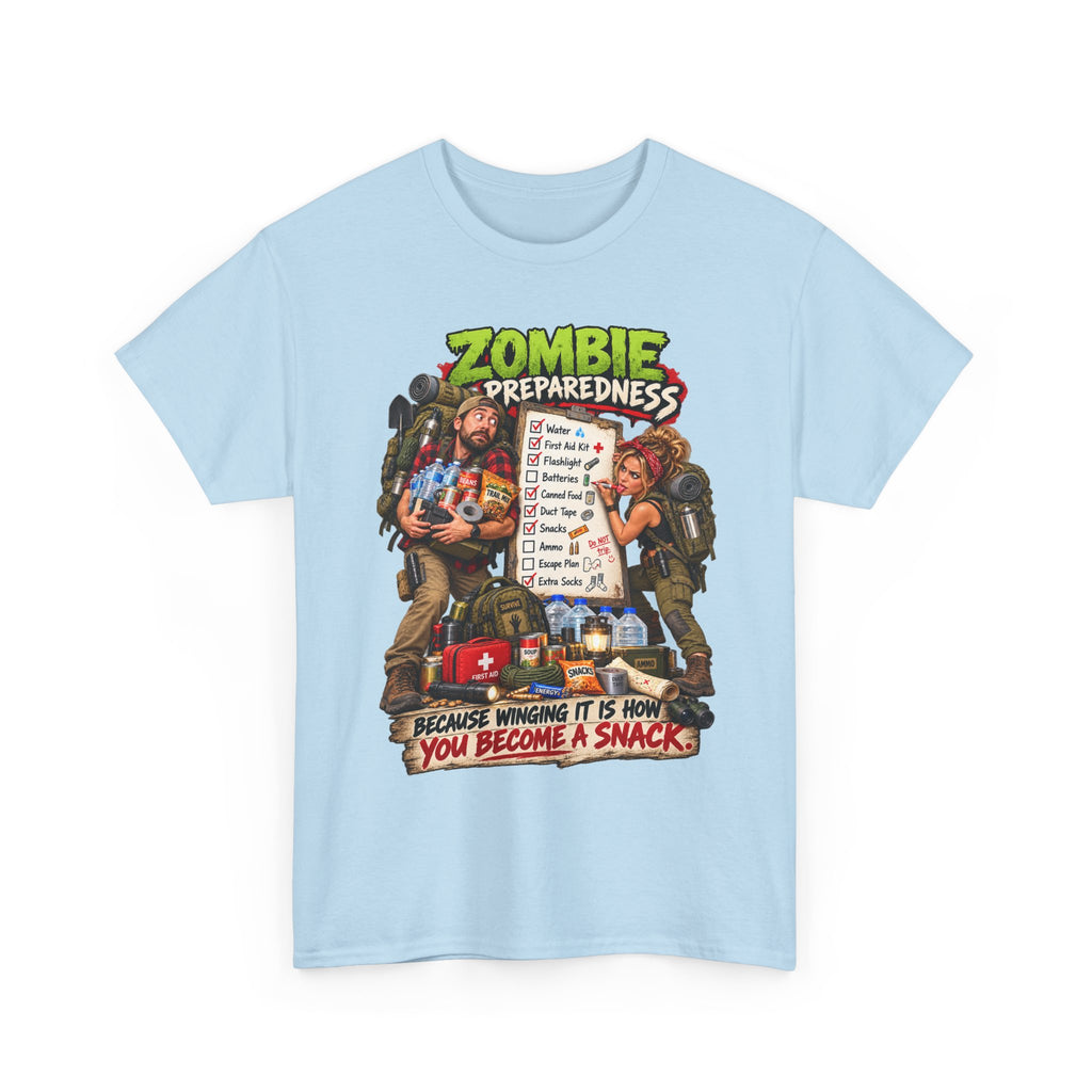 Zombie Preparedness Tee – Survival Humor Shirt
