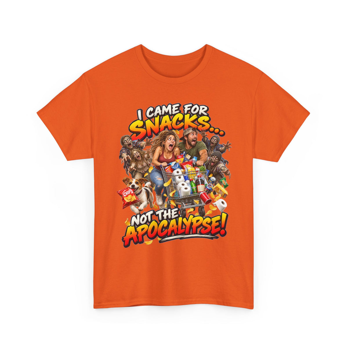 I Came for Snacks Not the Apocalypse Funny Apocalypse T-Shirt