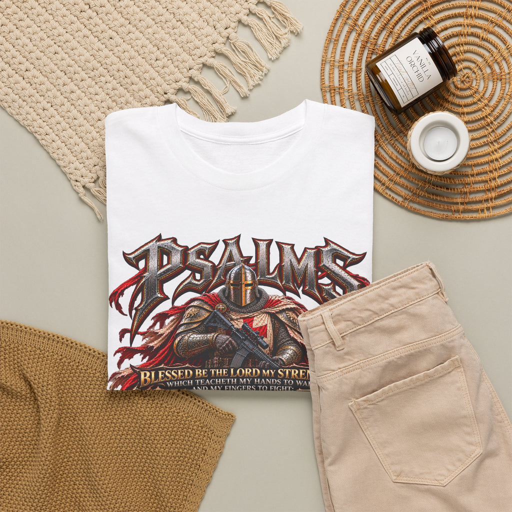 Psalm 144 Christian Warrior T-Shirt