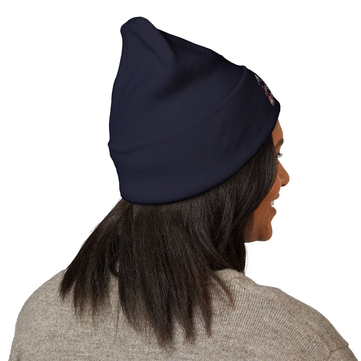 Embroidered 'Let God Guide The Country' Cuffed Beanie