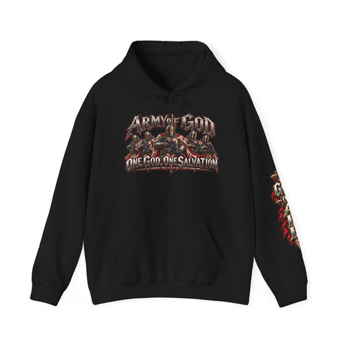 Army of God Graphic Hoodie | One God, One Salvation