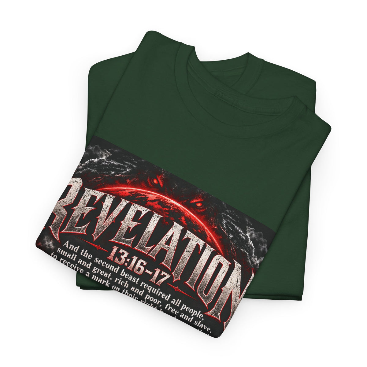 Revelation 13:16-17 Christian Apocalypse Graphic T-Shirt