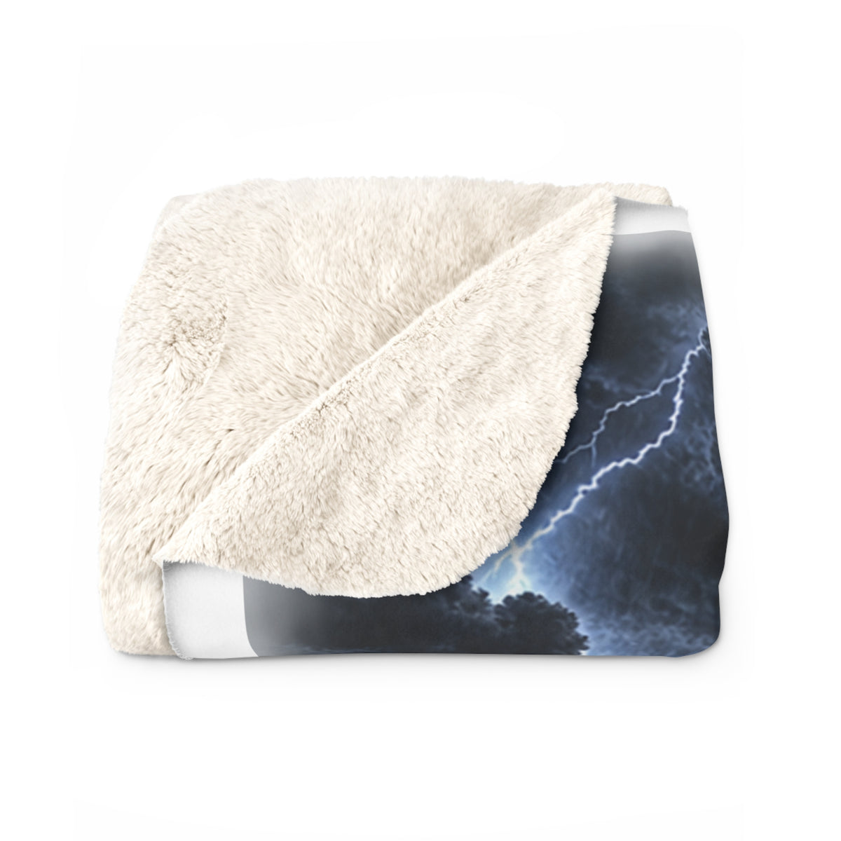 Psalm 46:1 God Is Our Refuge Sherpa Fleece Blanket