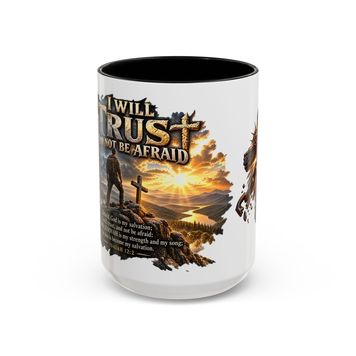 “I Will Not Be Afraid” Christian Cross Coffee Mug