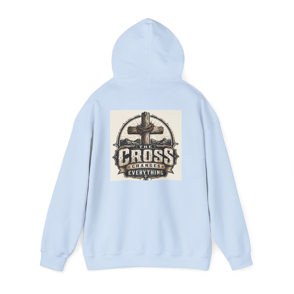 Christian In Progress Hoodie | Cross Changes Everything Christian Hoodie