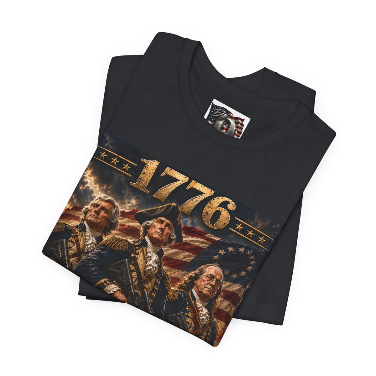 1776 Revolutionary Soldiers America First T-Shirt | Patriotic Independence Design