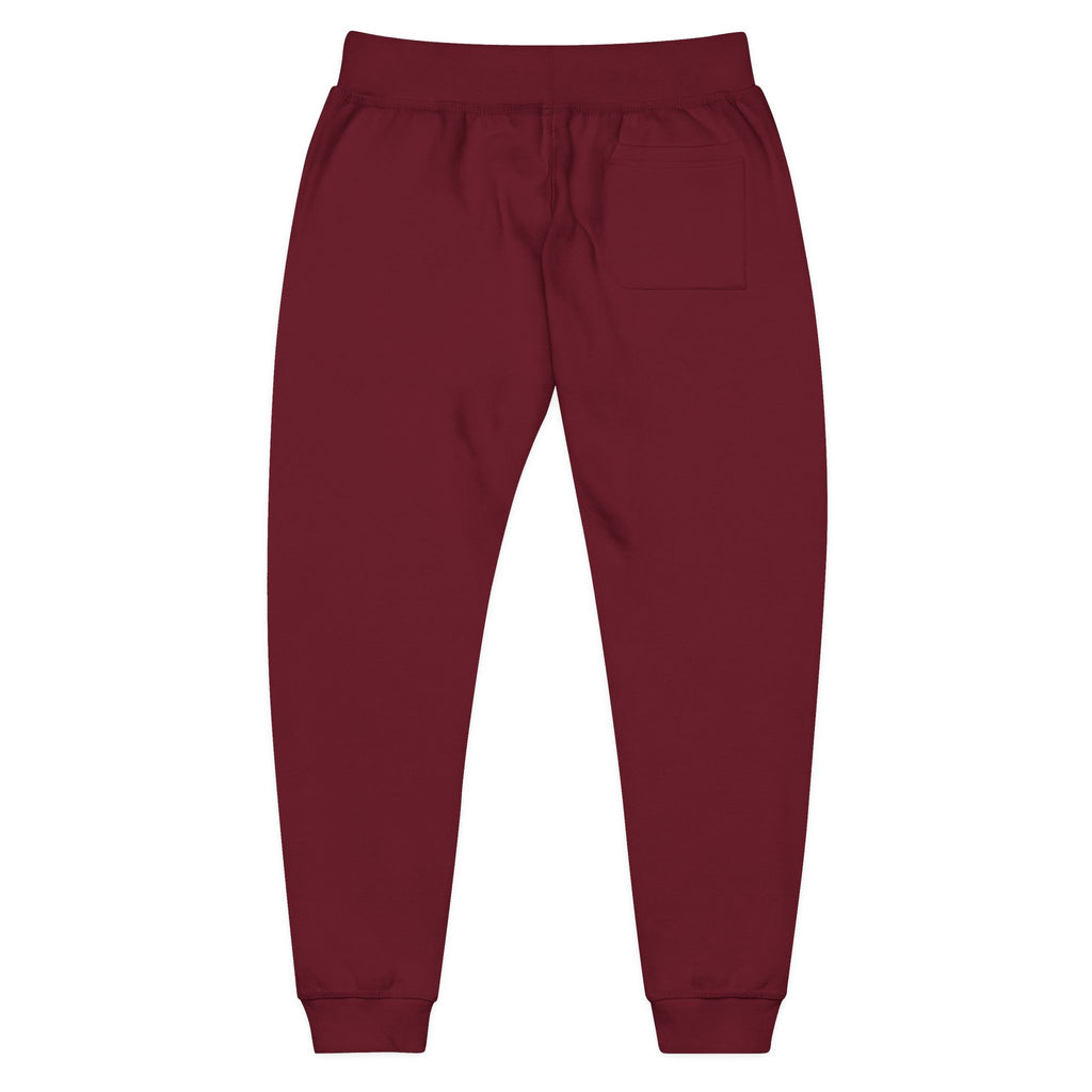 Embroidered Olive Fleece Sweatpants — Floral Patch Comfort Joggers