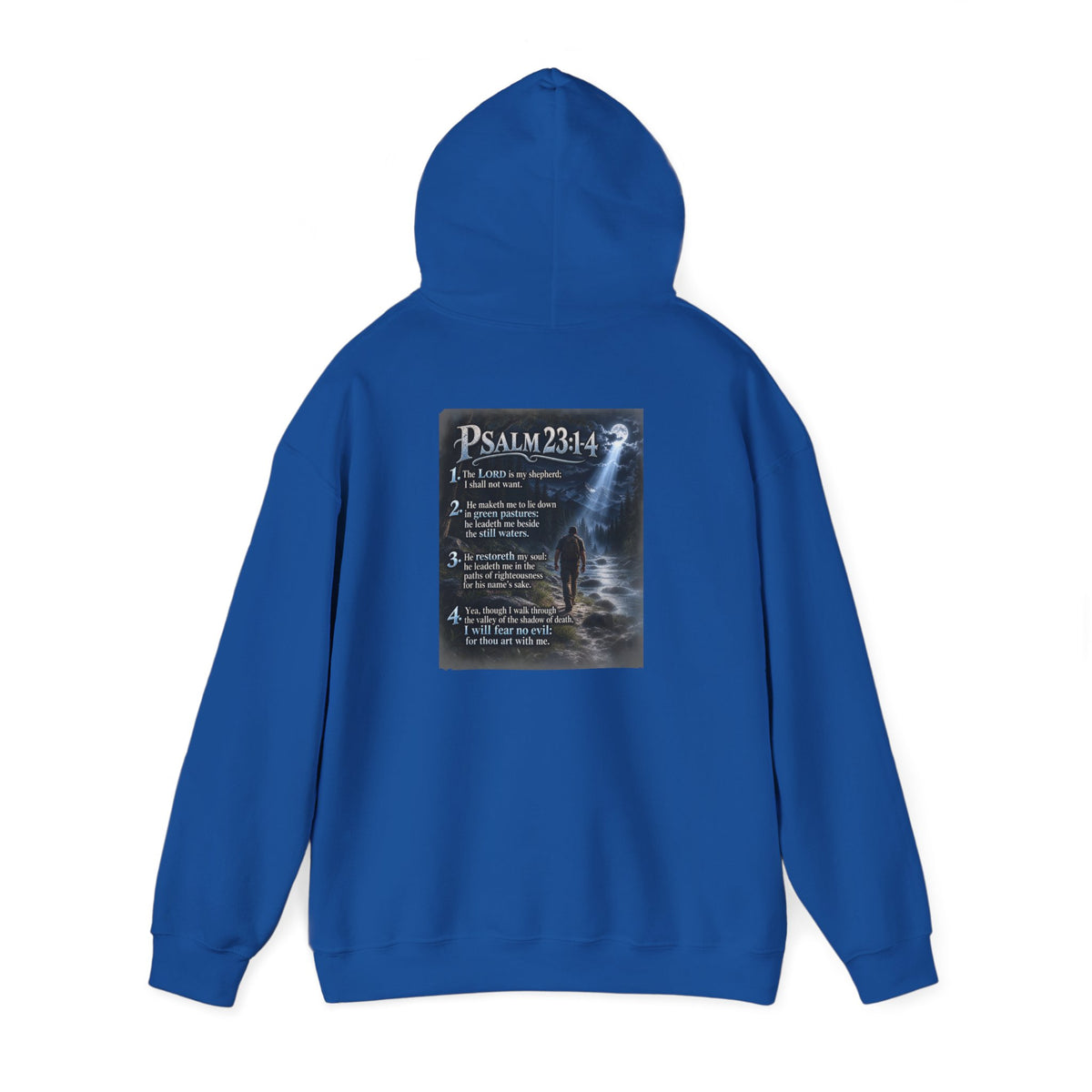 Psalm 23:1–4 Moonlit Scripture Hoodie